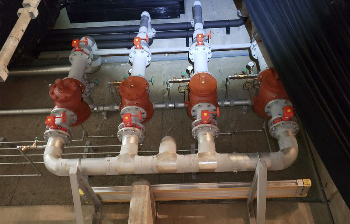開放型スプリンクラー設備改修工事